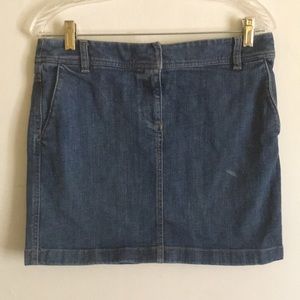 Loft jean mini skirt